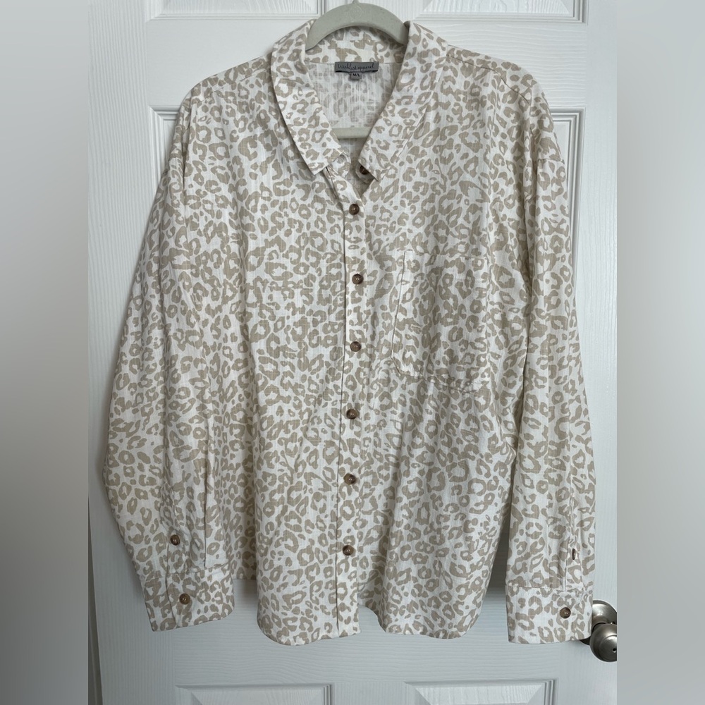 Wishlist Beige Leopard Print Shirt